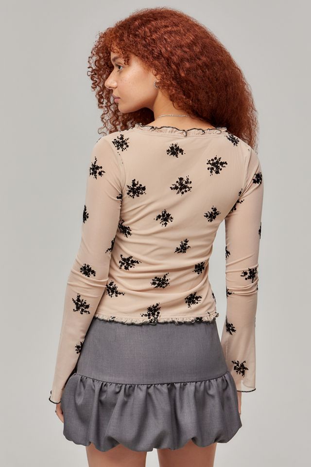 Top floreale con fiocco Ganin Ditsy Motel #3