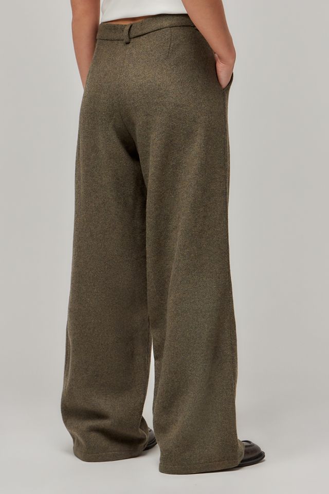 Motel Nailaka Taupe Schmal Geschnittene Hose #3