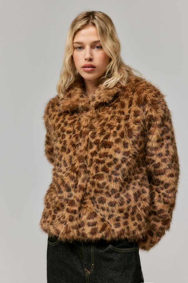 Chaqueta Corta de Estampado de Leopardo Jodi de Motel #2