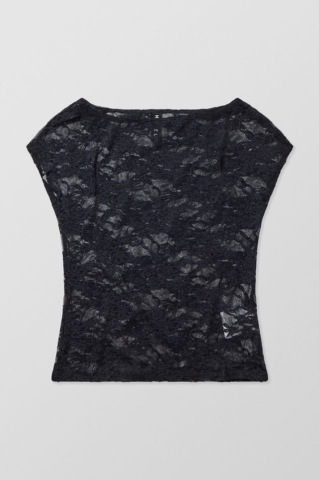 Motel Nova Black Lace Top #4