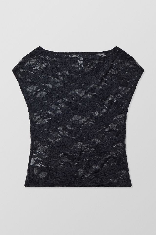Motel Nova Black Lace Top #5