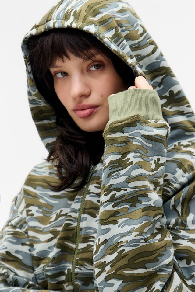 Motel Yukadi Camo Zip-Through Hoodie #1