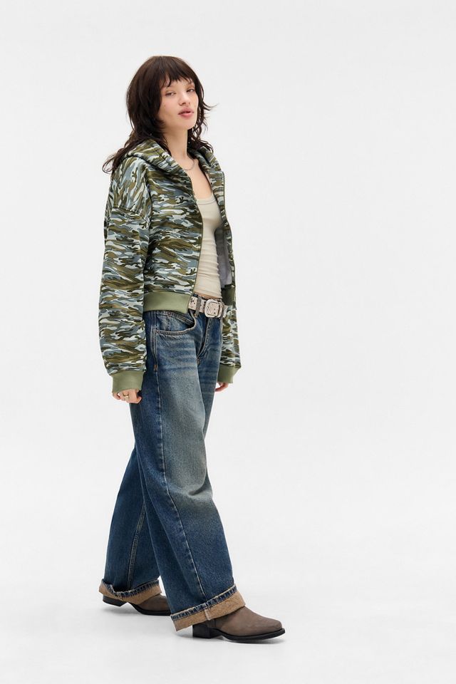 Motel Yukadi Camo Zip-Through Hoodie #2