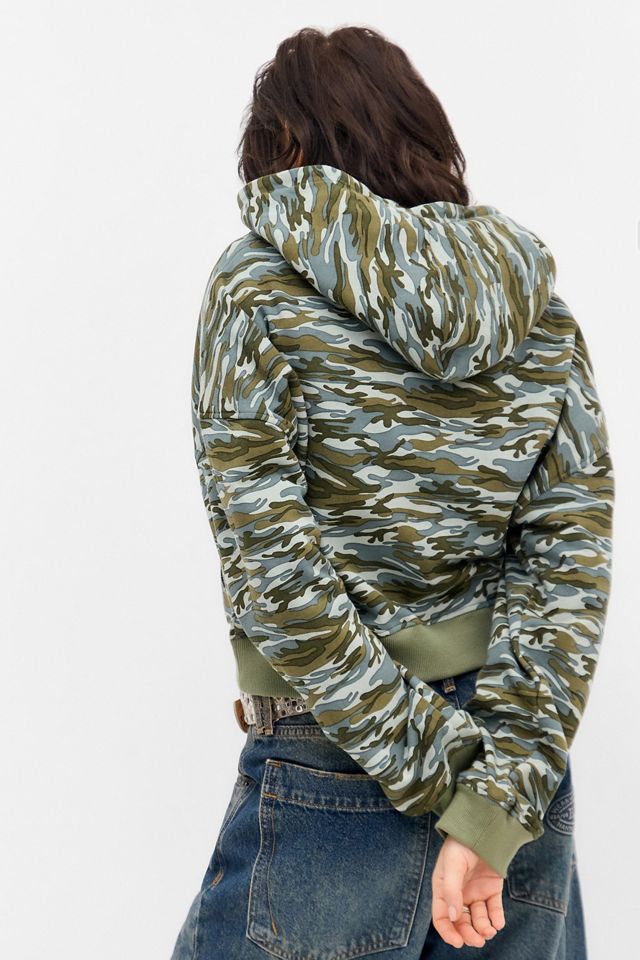 Motel Yukadi Camo Zip-Through Hoodie #3