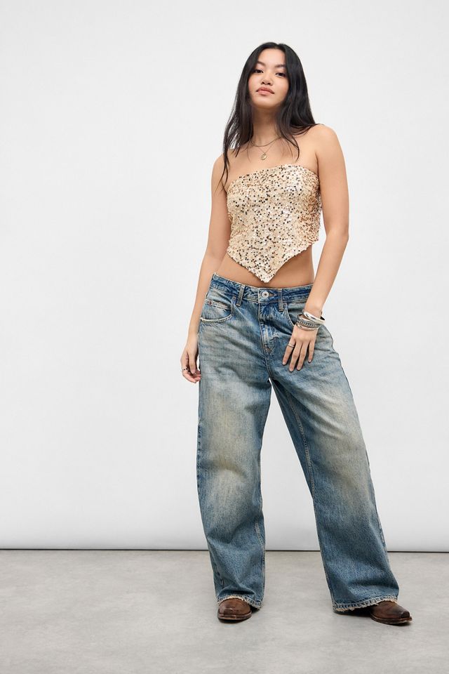 Motel Rimo Sequin Top #2