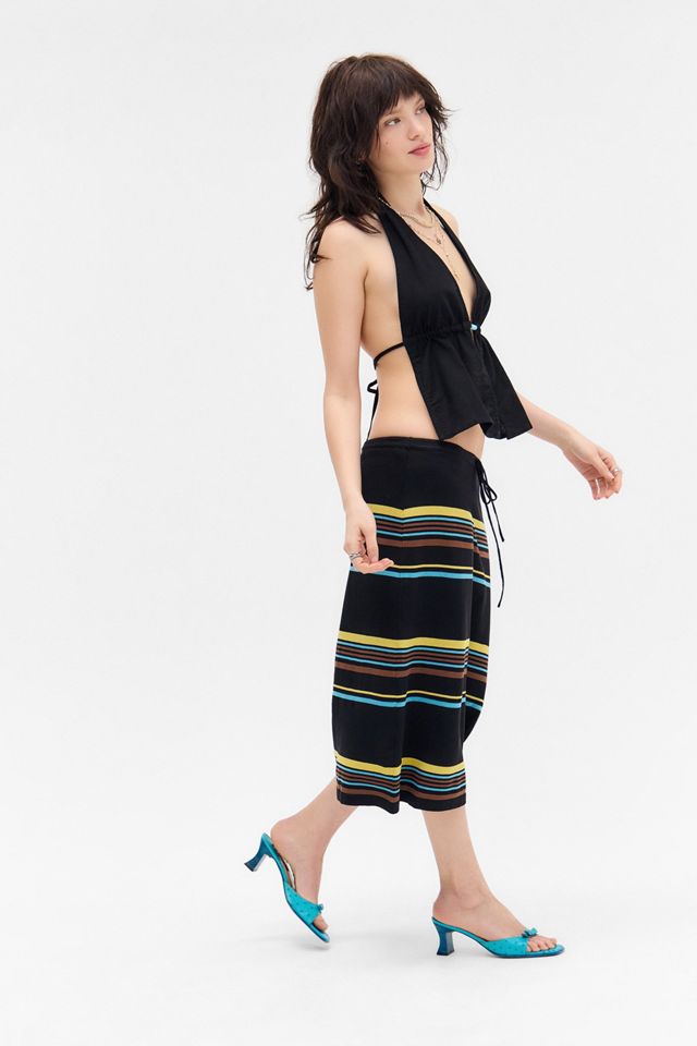 Motel Amalia Stripe Knit Midi Skirt #2