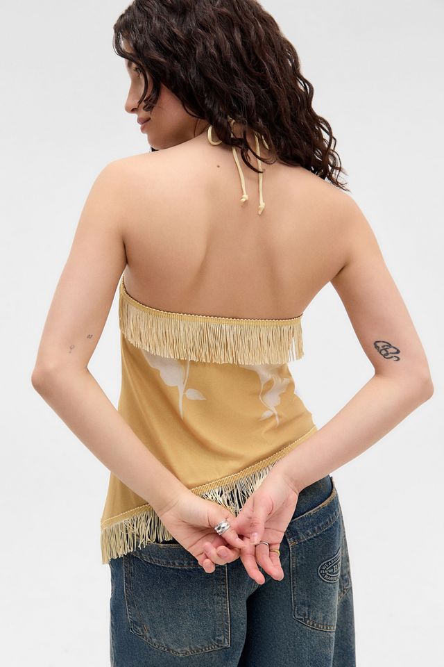 Motel Howard Halter Fringe Top #3