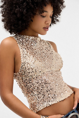 Motel Dudley Sequin Top Product Page