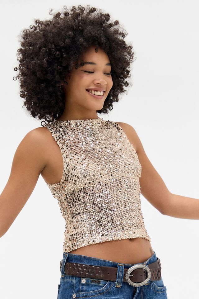 Motel Dudley Sequin Top #1