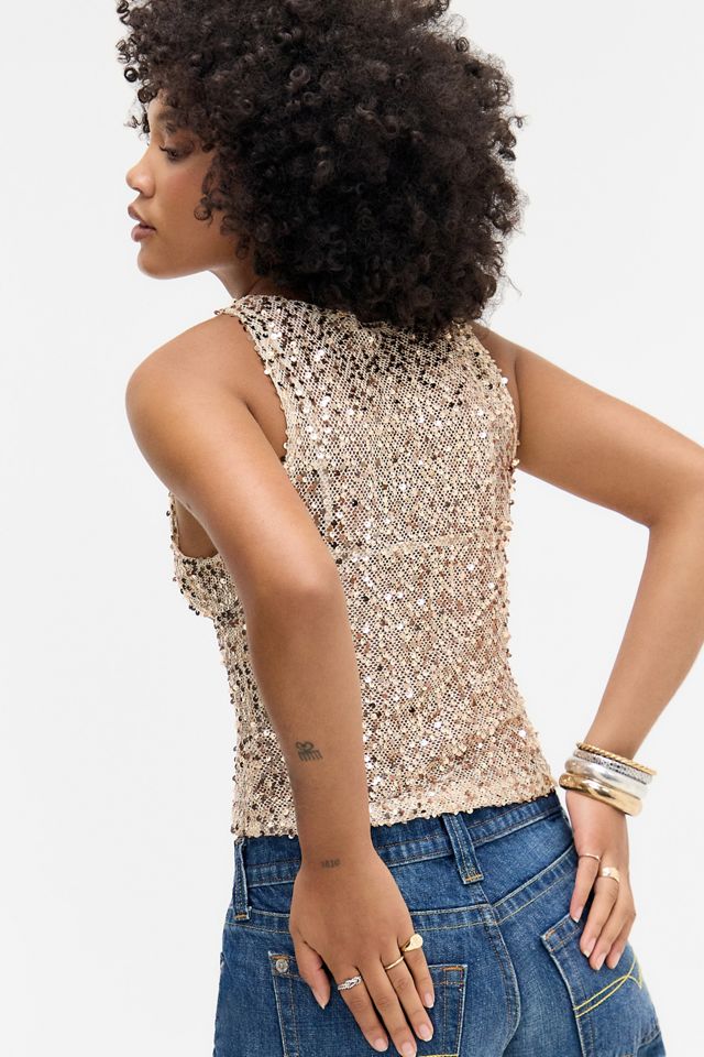 Motel Dudley Sequin Top #3