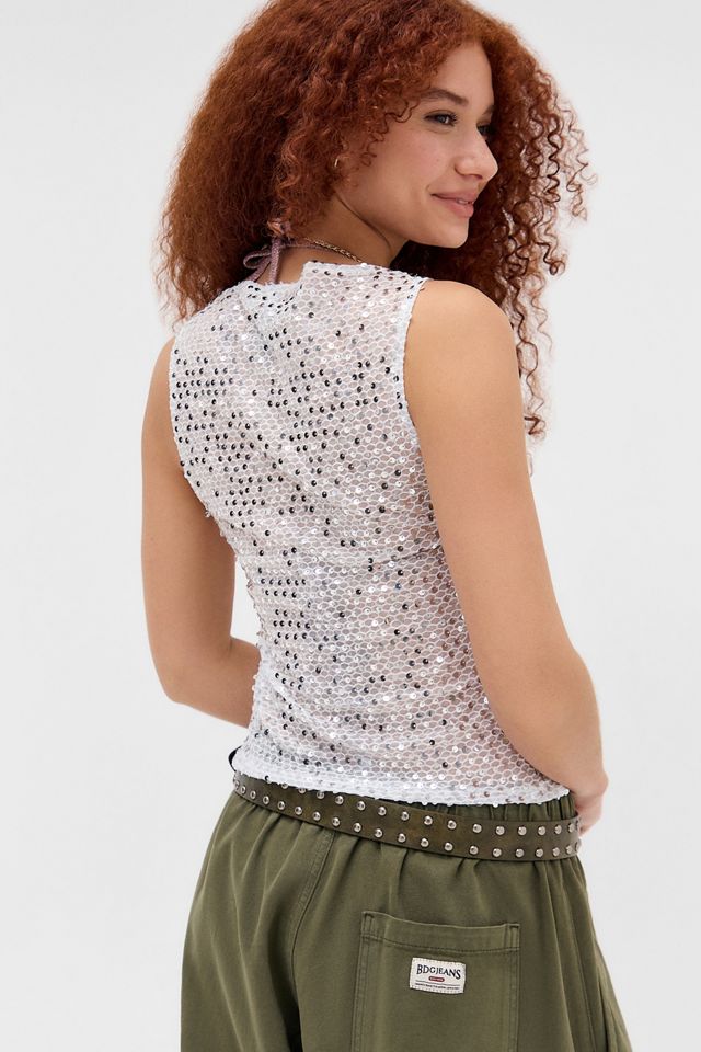 Motel Dudley Sequin Top #3