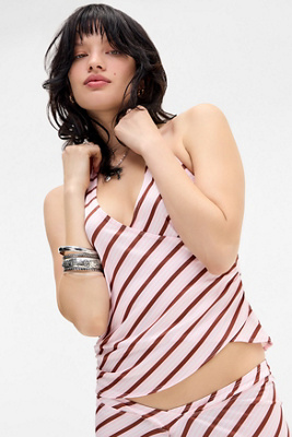 Motel Fayez Halter Top - Pink S at Urban Outfitters