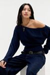 Motel Navy Suena Knit Jumper