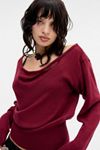 Motel Burgunderroter Suena Strickpullover