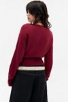 Motel Burgunderroter Suena Strickpullover
