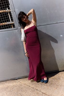 Motel Berry Darsih Spot Maxi Dress