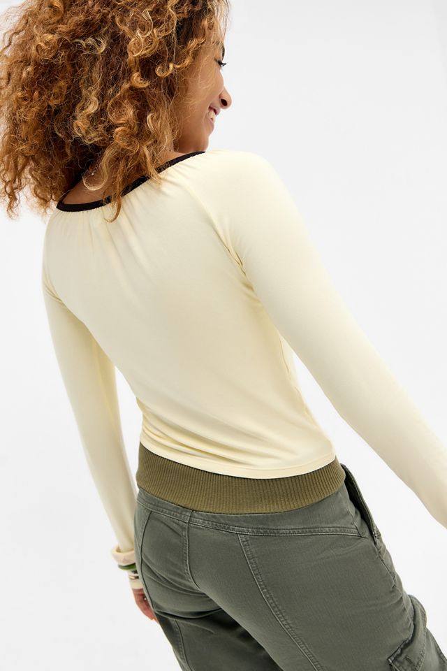 Motel Yellow & Chocolate Long Sleeve T-Shirt #3