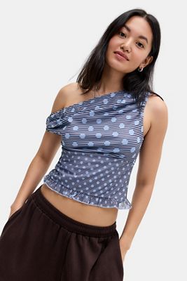 Motel Blaues Tarya Spot Top