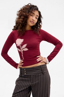 Motel Amabon Blumen Langarm-T-Shirt