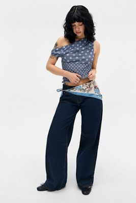 Motel Geräumige Extra Wide Leg Jeans