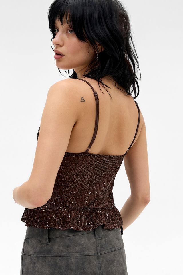 Motel Chocolate Karka Sequin Cami #3