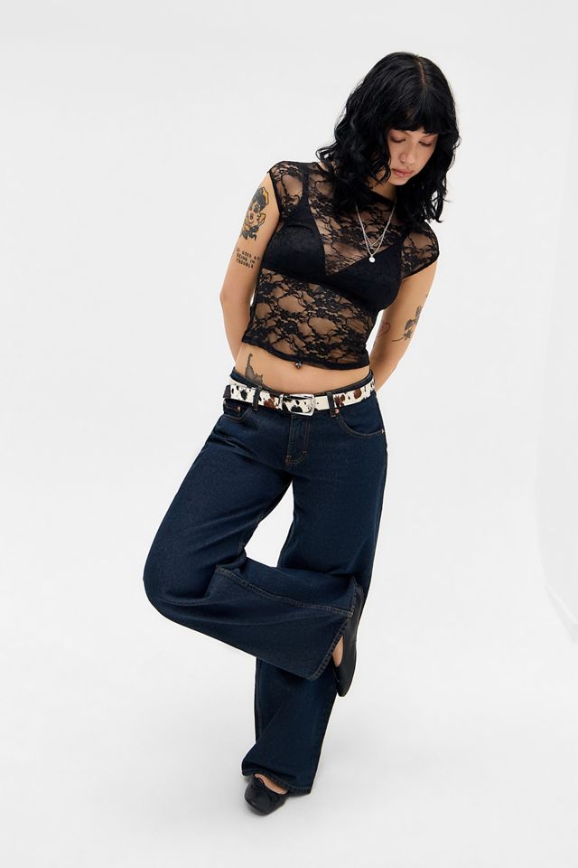Motel Nova Abstract Lace Top #2
