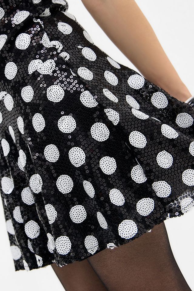 Motel Pipo Pailletten Punkte Mini Kleid #2