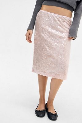 Motel Kavivi Sequin Midi Skirt