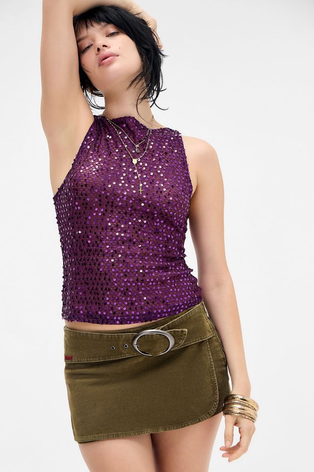 Motel Dudley Sequin Top #2