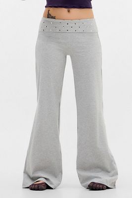 Motel Nevivi Foldover Straight Leg Trousers