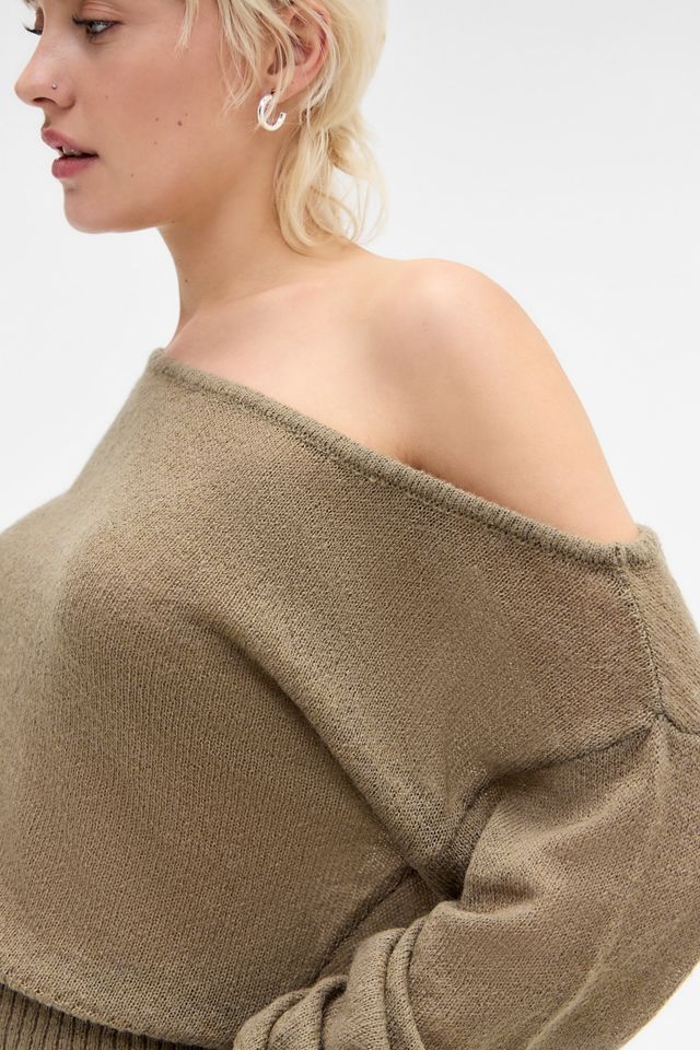 Motel Khaki Suena Knit Jumper #1