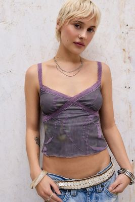 Motel Rasa Cami mit Spitzenbesatz