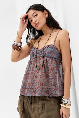 Motel Camden Chiffon-Babydoll-Oberteil
