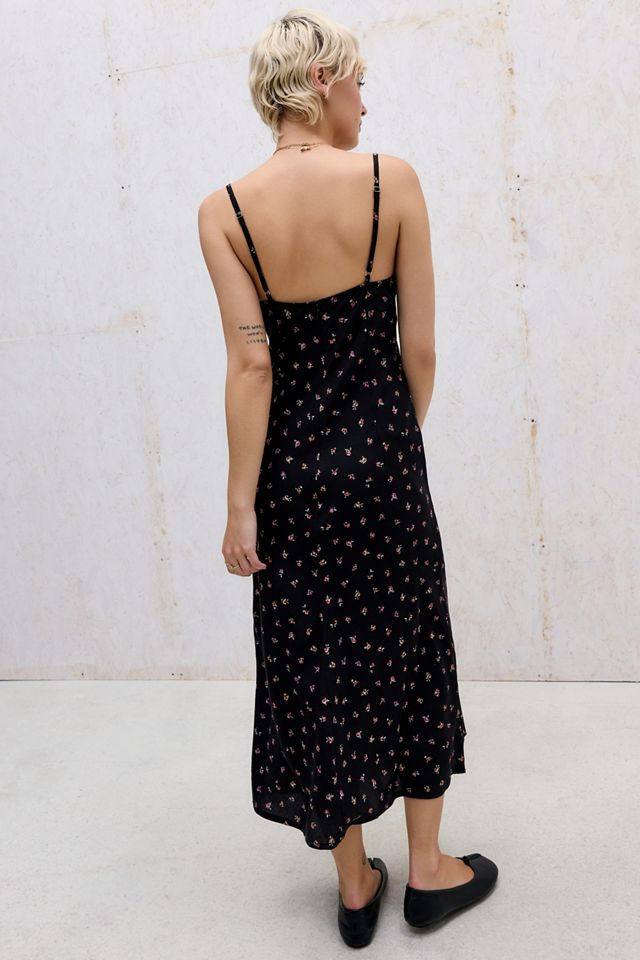 Motel Black Posine Ditsy Floral Midi Dress #3