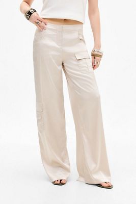 Pantalones Cargo de Satén Grania Motel