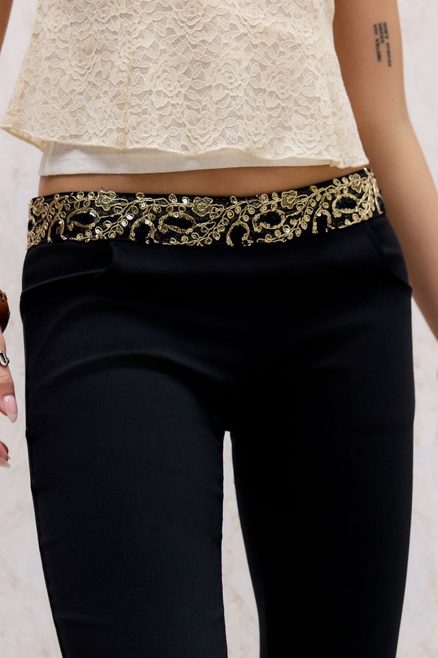 Motel Rosimo Black Flared Trousers #2