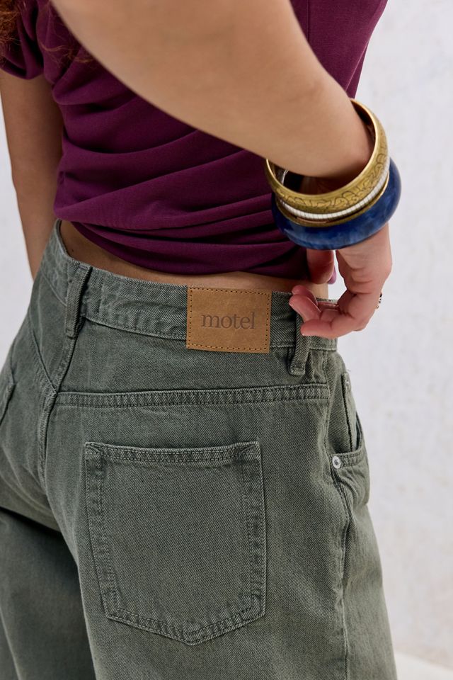 Jeans Holgados de Tiro Bajo Olive Motel #2
