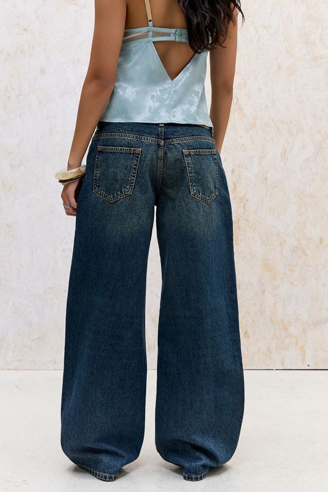 Jeans Holgados de Tiro Bajo Azul Sucio Motel #2