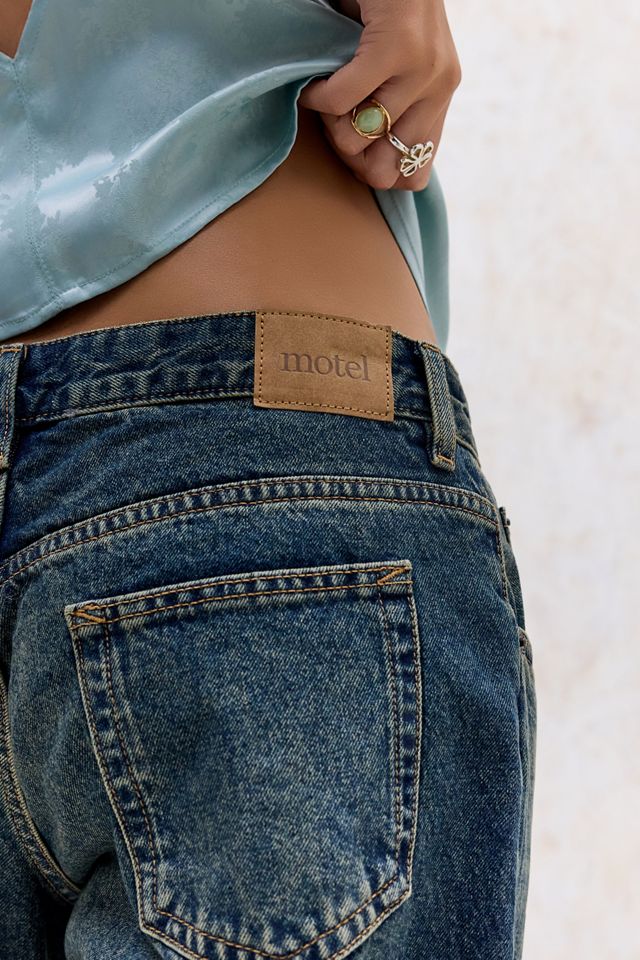 Jeans Holgados de Tiro Bajo Azul Sucio Motel #3