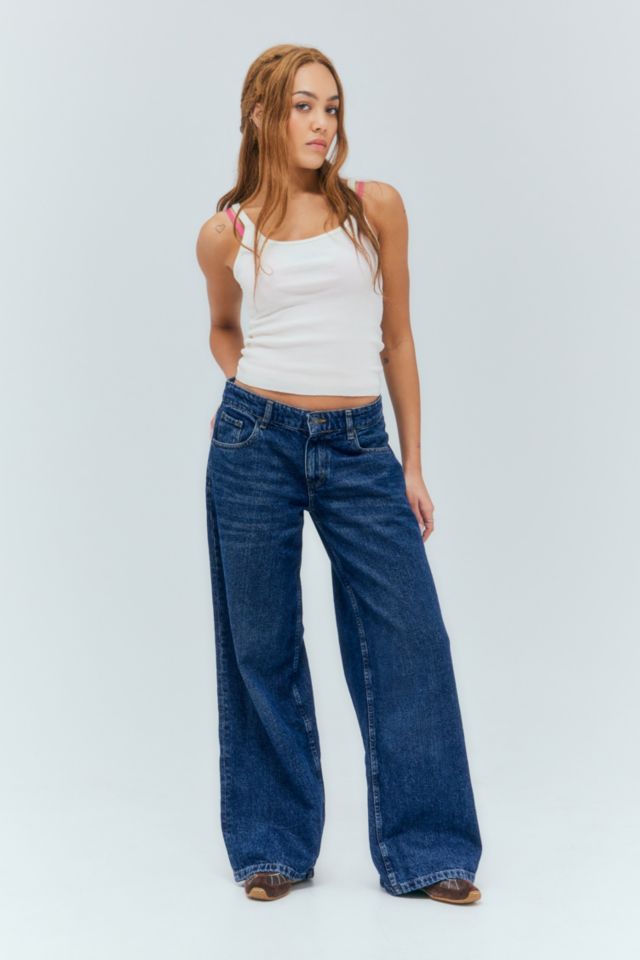 Motel Indigo Extra-Wide Low-Rise Jeans | Urban Outfitters UK