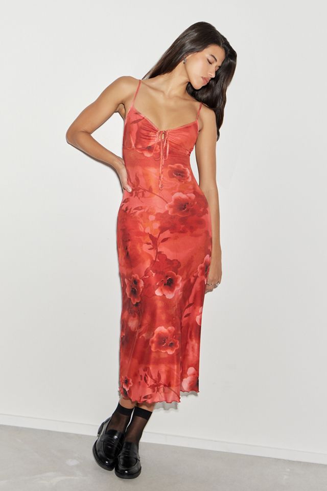 Motel UO Exclusive Coya Floral Midi Dress #1