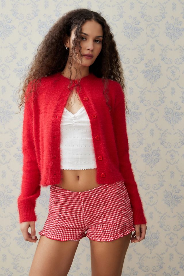 Motel Ritala Red Gingham Shorts #1