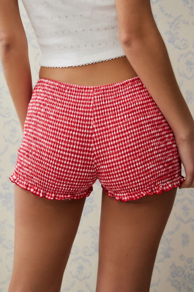 Motel Ritala Red Gingham Shorts #3