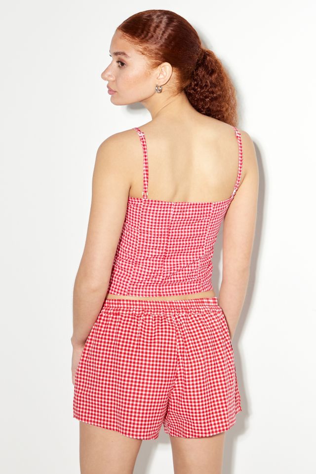 Top Gingham Leif de Motel | Urban Outfitters ES