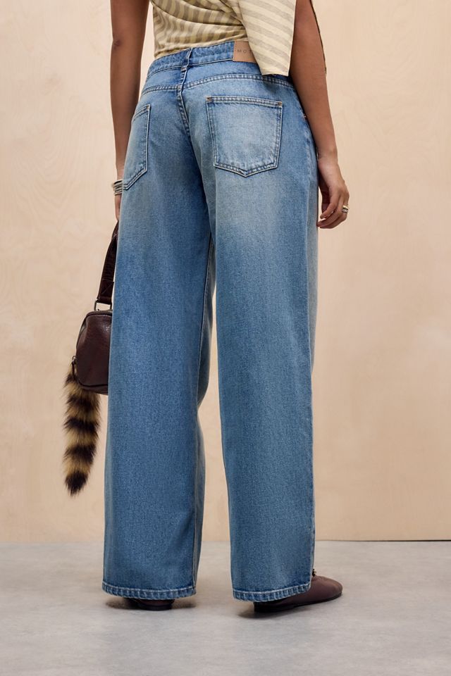 Motel Powder Blue Low-Rise Roomy Jeans #2
