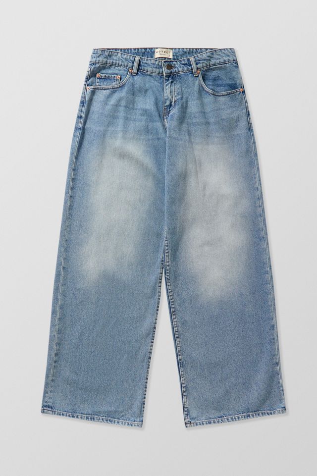 Motel Powder Blue Low-Rise Roomy Jeans #4