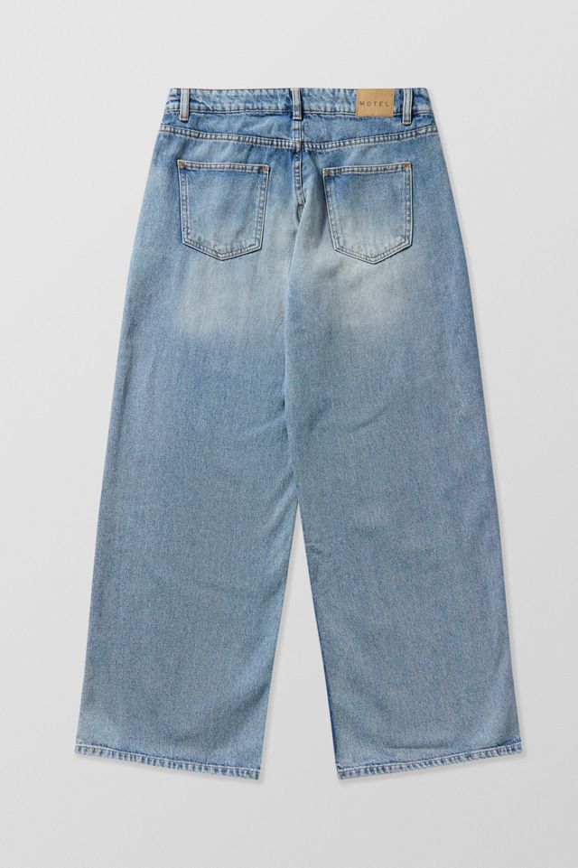 Motel Powder Blue Low-Rise Roomy Jeans #5