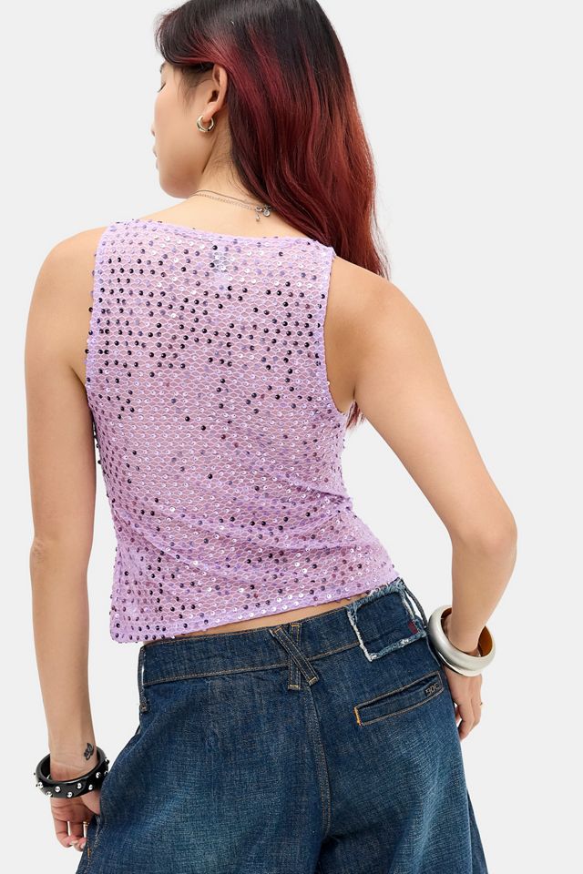Motel Dudley Sequin Top #3