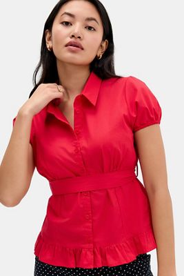 Motel Closie Knopfleisten-Bluse