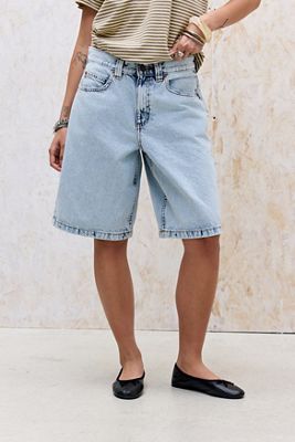 Motel Light Blue 80's Skater Shorts
